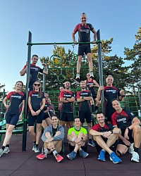 Edzés a veszprémi Schönherz-pályán